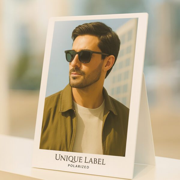 UNIQUE LABEL POLARIZED COUNTER CARD
